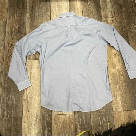 Tommy Hilfiger Long Sleeve Button Down Dress Blue and White Shirt Size 3XL - Picture 9 of 16